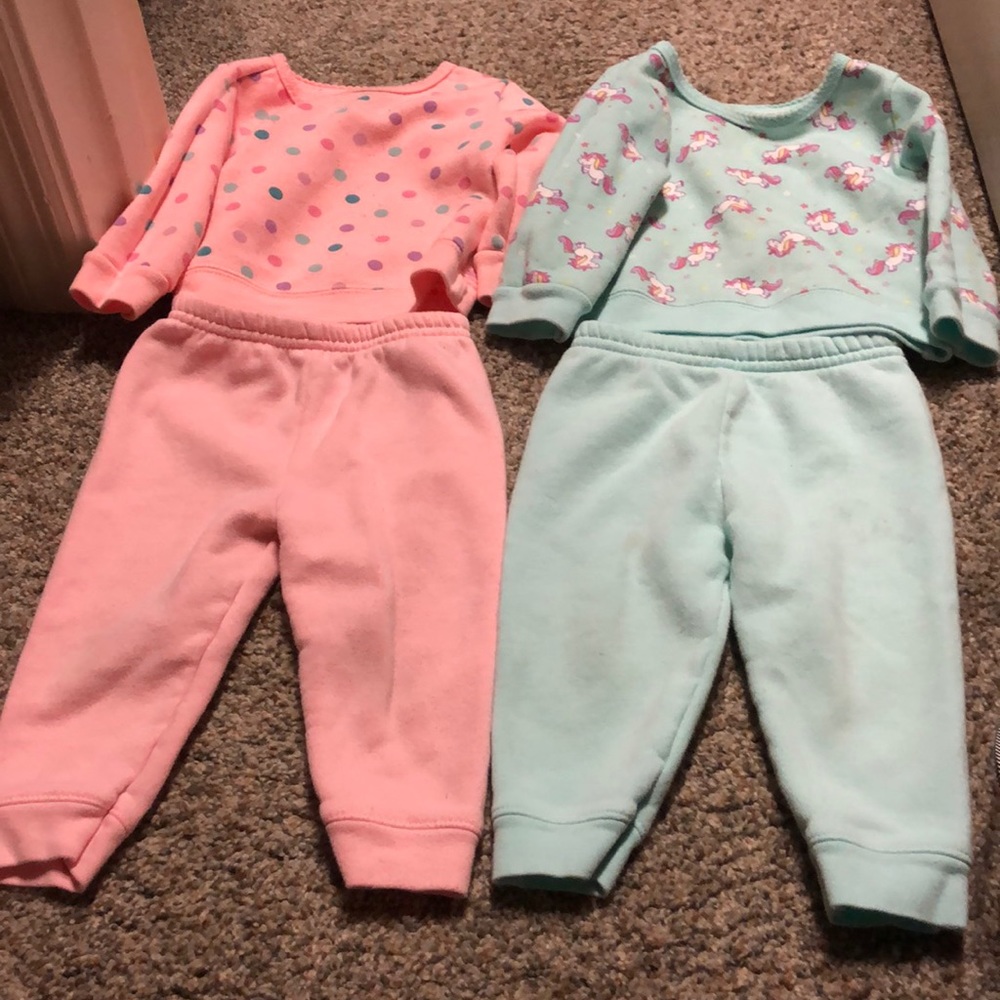 6-9mo sweat suits / jogging outfits / play clothes